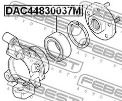 Запчасти и расходники - Подшипник ступ. пер. наруж. Rover 75 all 99> FEBEST DAC44830037M