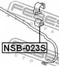 Запчасти и расходники - Втулка стаб.переднего Nissan R-Nessa 97-01 FEBEST NSB023S