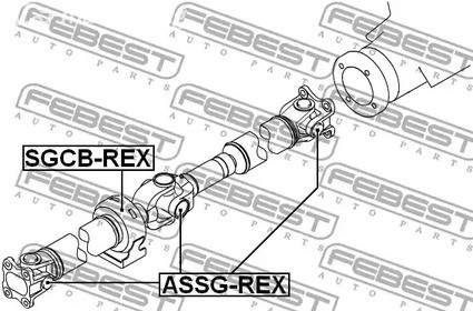 Запчасти и расходники - Крестовина карданного вала SsangYong Rexton 02> FEBEST ASSGREX