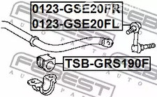 Запчасти и расходники - Тяга стабилизатора переднего правая Lexus IS F 08> /250/350 06> FEBEST 0123
