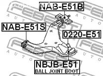 Spare Parts and Consumables - Опора шаровая Nissan Elgrand 02-10 FEBEST 0220E51