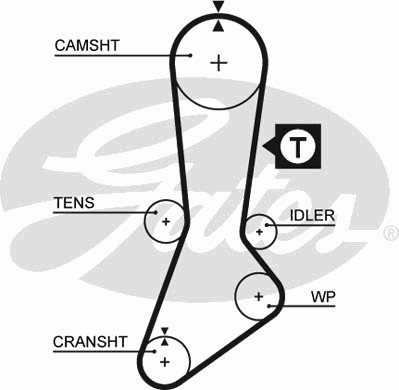 Запчасти и расходники - Ремень ГРМ Gates 5317XS
