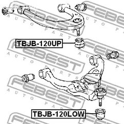 Запчасти и расходники - Пыльник верхней шаровой опоры Febest TBJB120UP