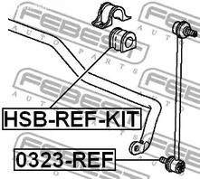 Spare Parts and Consumables - Тяга стабилизатора переднего Honda CR-V 07> FEBEST 0323REF