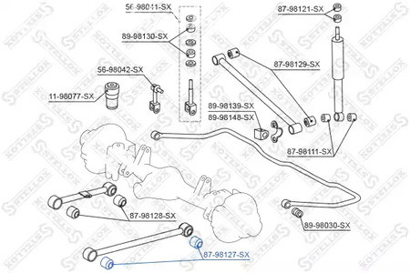 Spare Parts and Consumables - Сайлентблок зад. продол. рычага нижн. Toyota Land Cruiser FJ80/#ZJ80/HDJ80