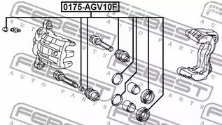 Spare Parts and Consumables - Р/к суппорта переднего Febest 0175AGV10F