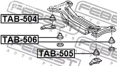 Spare Parts and Consumables - TAB-506 САЙЛЕНБЛОК ЗАДНЕЙ БАЛКИ TAB-506 FEBEST Febest TAB506