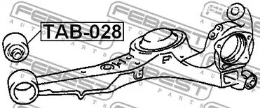 Spare Parts and Consumables - С/блок задней балки Febest TAB028