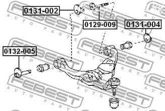 Запчасти и расходники - Болт разавала Toyota Land Cruiser Prado 120 03> FEBEST 0129009