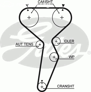 Запчасти и расходники - Ремень ГРМ GDI Gates 5514XS