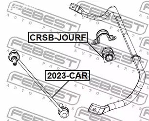 Запчасти и расходники - Втулка стабилизатора переднего Chrysler Voyager 11-17 FEBEST CRSBJOURF