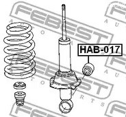 Spare Parts and Consumables - Сайлентблок зад. амортизатора Honda CR-V 02> FEBEST HAB017