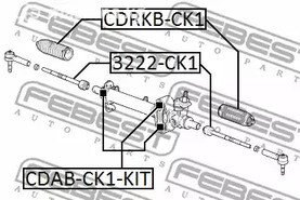 Авто тетиктер жана сарптоолору - Сайлентблок рулевой рейки к-кт Cadillac Escalade, Chevrolet Silverado 1500