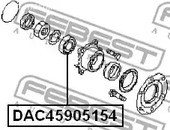 Spare Parts and Consumables - Подшип.зад.полуоси Nissan Patrol Y61 FEBEST DAC45905154