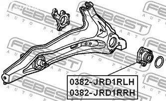 Spare Parts and Consumables - Ступица задняя левая febest 0382jrd1rlh