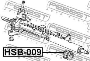 Spare Parts and Consumables - Проставка рулевой рейки honda cr-v rd1/rd2 1997-2001 febest hsb009