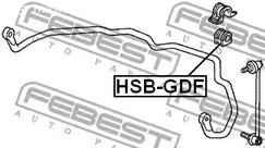 Spare Parts and Consumables - Втулка стабилизатора переднего d21 Honda Jazz/Fit 02-08 FEBEST HSBGDF