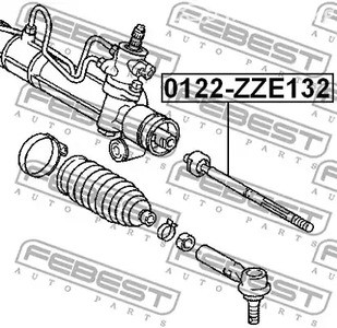 Spare Parts and Consumables - Тяга рулевая Hyundai Matrix ZZE136/ZZE137/ZZE138 02-05 FEBEST 0122ZZE132