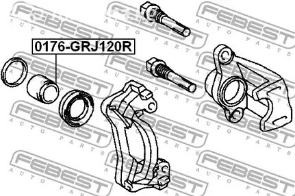 Spare Parts and Consumables - Поршень суппорта заднего Febest 0176GRJ120R