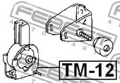 Spare Parts and Consumables - Подушка ДВС передняя Toyota Corolla ZZE120/ZZE121/ZZE122 01> FEBEST TM12