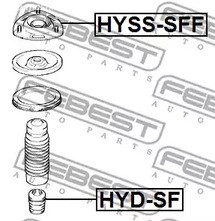 Spare Parts and Consumables - Опора амортизатора переднего Hyundai Santa Fe 2.0/2.4/2.7/2.0CRDi 01-06 FEB