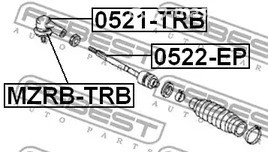 Spare Parts and Consumables - Тяга рулевая Ford Escape 01-05 FEBEST 0522EP