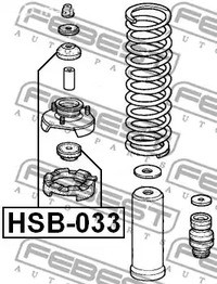 Spare Parts and Consumables - Подушка опоры переднего амортизатора Honda CR-V Rd1/Rd2 1997-2001 FEBEST HS