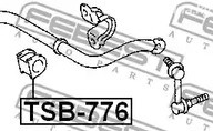 Spare Parts and Consumables - Втулка стабилизатора переднего Toyota Crown GRS20#/GWS204 08-12 FEBEST TSB7