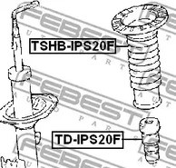 Запчасти и расходники - Пыльник амортизатора переднего Febest TSHBIPS20F