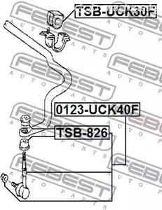 Spare Parts and Consumables - Тяга стабилизатора переднего FEBEST 0123UCK40F