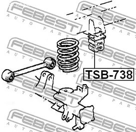 Запчасти и расходники - Отбойник амортизатора заднего Toyota Land Cruiser KDJ9#/KZJ9#/VZJ9# 96-02 F