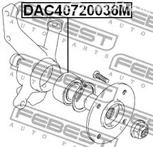 Spare Parts and Consumables - Подшипник ступ. пер. Suzuki Splash 08> FEBEST DAC40720036M